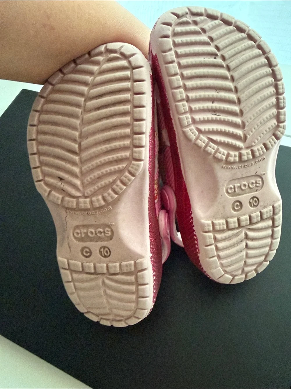 Disney Pink Kids Water Clogs with Princess Portraits
